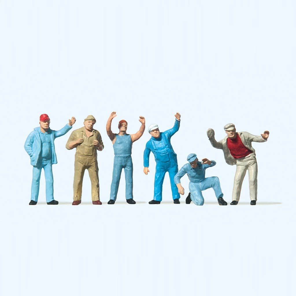 Preiser 14127 Standing Truckers In Action OO/HO