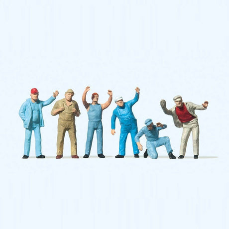 Preiser 14127 Standing Truckers In Action OO/HO