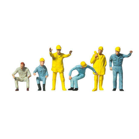 Preiser 14128 Crane Personnel In Action OO/HO