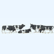 Preiser 14155 Brown/Black & White Cows (Pack of 5) OO/HO