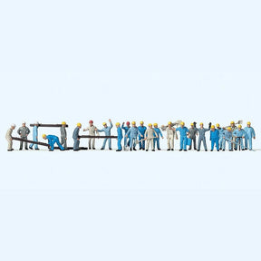 Preiser 14403 Track Workers With Sleepers & Tools (Pack of 24) OO/HO