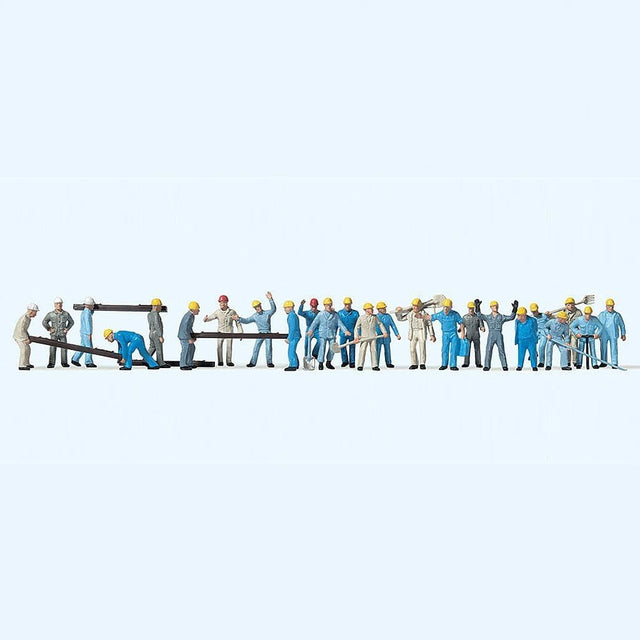 Preiser 14403 Track Workers With Sleepers & Tools (Pack of 24) OO/HO