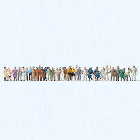 Preiser 14412 Standing & Walking Passers-By (Pack of 36) OO/HO