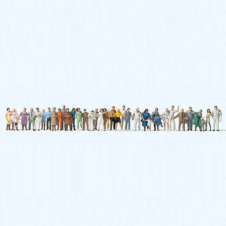 Preiser 14412 Standing & Walking Passers-By (Pack of 36) OO/HO