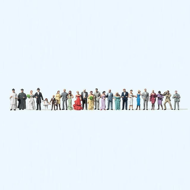 Preiser 14415 Wedding Guests (Pack of 24) - OO/HO