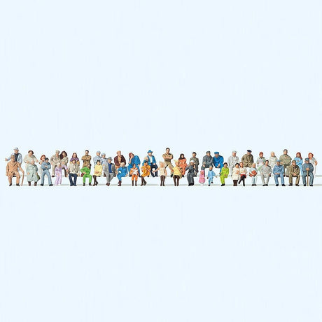 Preiser 14416 Seated Persons (Pack of 48) OO/HO
