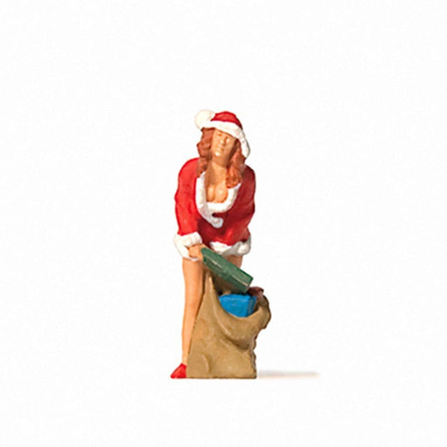 Preiser 29028 Christmas Girl With Sack of Gifts Figure OO/HO