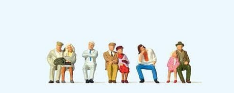 Preiser 73011 Seated Passengers (Pack of 6) OO/4mm/1:76