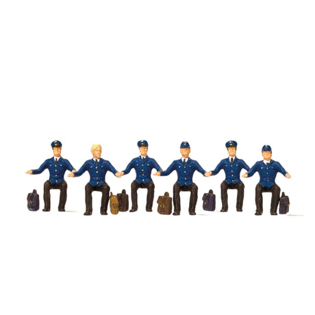 Preiser PR10557 DB Seated Locomotive Drivers (6) OO/HO