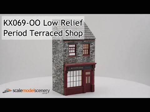 KX069-OO Low Relief Period Terraced Shop - OO/4mm/1:76