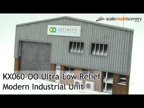 KX060-OO Low Relief Modern Industrial Unit - OO/4mm/1:76