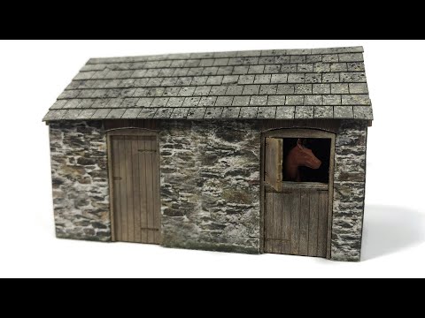 KX085-OO "Polsue" Stables/Stores - OO/4mm/1:76