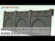 KX076-OO Low Relief Brick Railway Arches (Pack of 3) - Choice of colours - OO/4mm/1:76