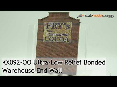 KX092-OO Bonded Warehouse End Wall - OO/4mm/1:76