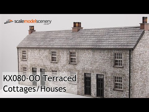 KX080-OO Terraced Cottages/Houses - OO / 4mm / 1:76