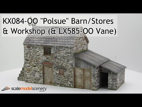 KX084-OO "Polsue" Barn/Stores & Workshop - OO/4mm/1:76