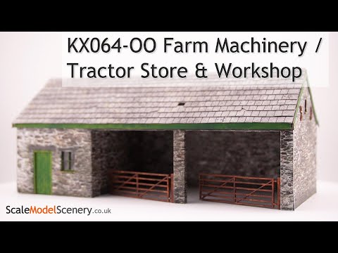 KX064-OO Farm Machinery / Tractor Store & Workshop - OO/4mm/1:76