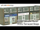 KX089-OO Low Relief 1970's Terraced Shops - OO/4mm/1:76