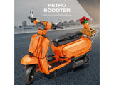 Reobrix Lambretta Scooter Orange 1169pc Construction Set 11036
