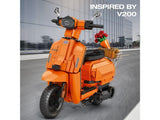Reobrix Lambretta Scooter Orange 1169pc Construction Set 11036