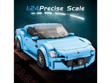 Reobrix Maserati Sky Blue Sports Car 384pc Construction Set 824