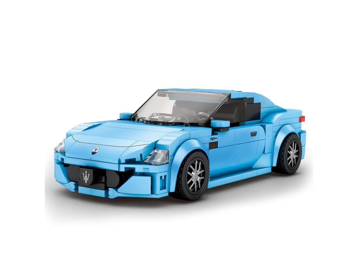 Reobrix Maserati Sky Blue Car Model Kit 824 – Scale Model Scenery