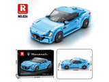 Reobrix Maserati Sky Blue Sports Car 384pc Construction Set 824