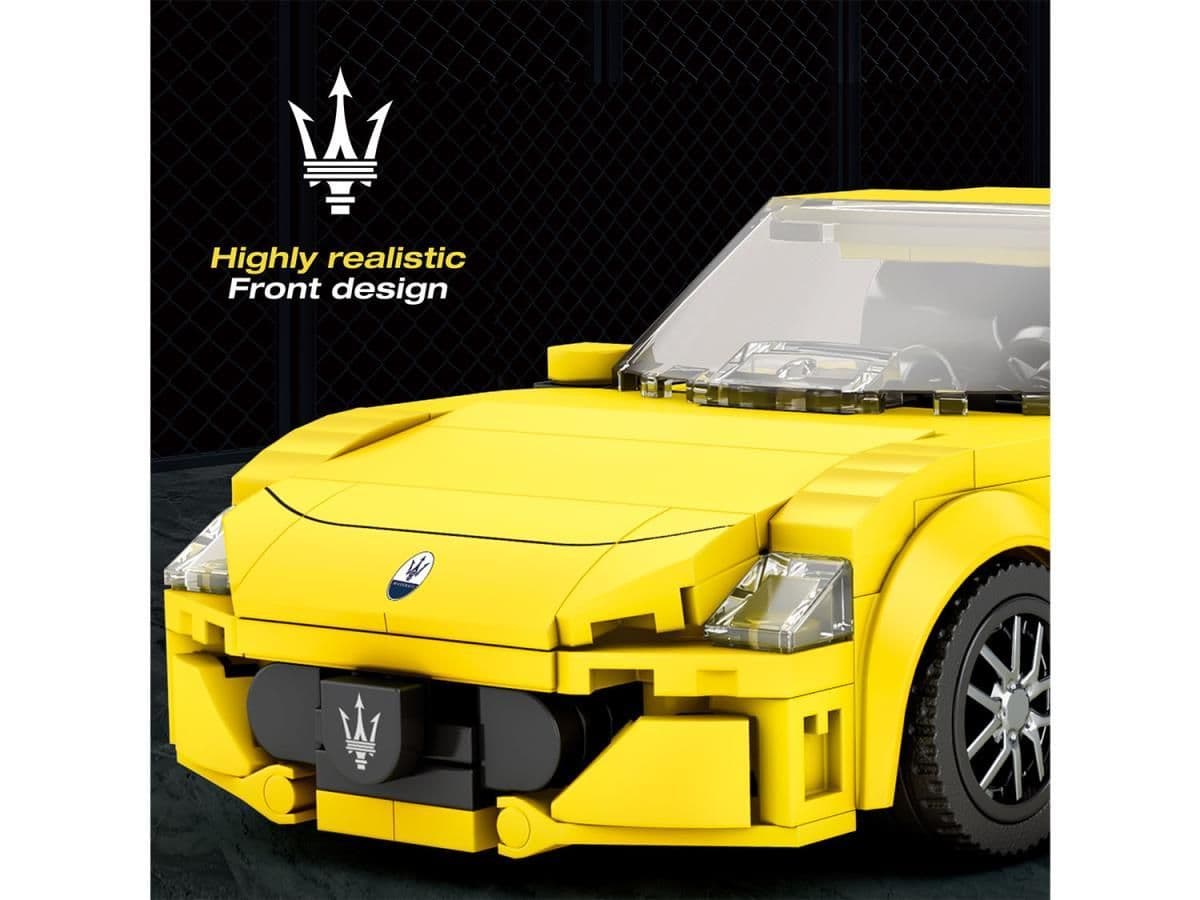 Reobrix Maserati Yellow Sports Car 384pc Construction Set 823