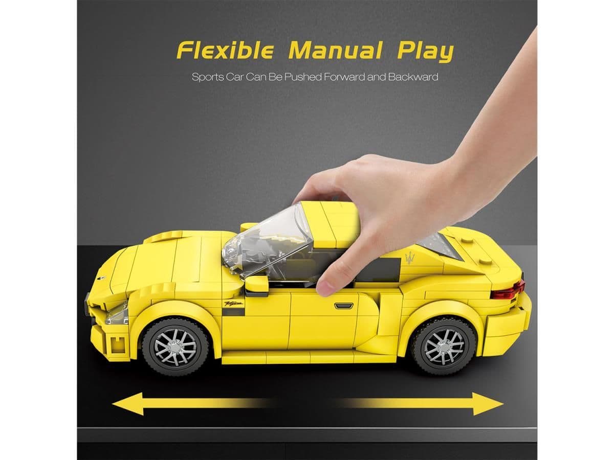 Reobrix Maserati Yellow Sports Car 384pc Construction Set 823