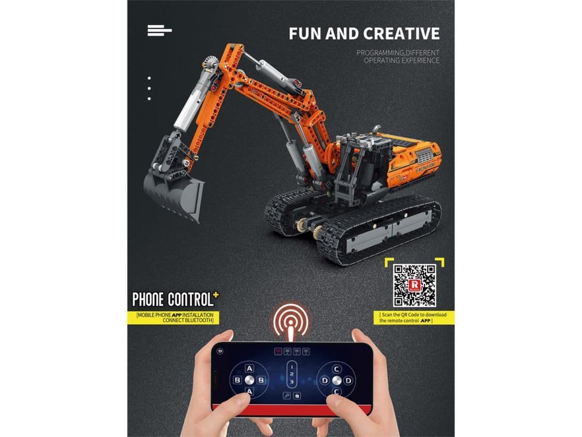 Reobrix RC Excavator 1106pc Construction Set 22003