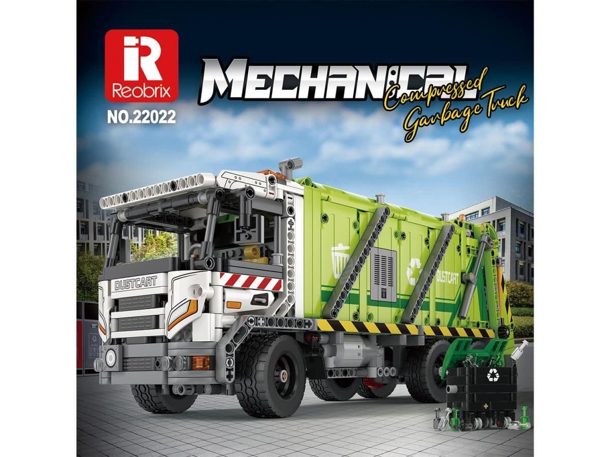Reobrix RC Garbage Truck 1458pc Construction Set 22022