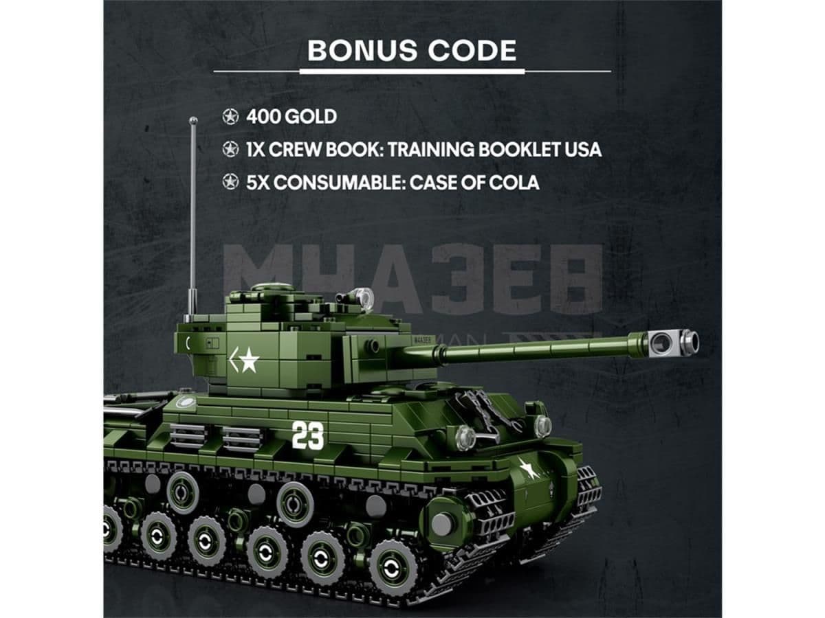 Reobrix World of Tanks Sherman 836pc Construction Set 77030