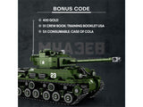 Reobrix World of Tanks Sherman 836pc Construction Set 77030