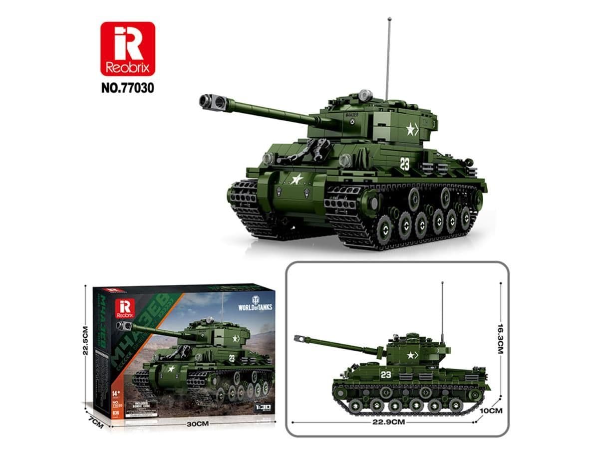 Reobrix World of Tanks Sherman 836pc Construction Set 77030