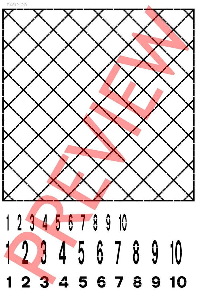 RX001-OO Laser Cut Road Marking Stencils OO/4mm/1:76