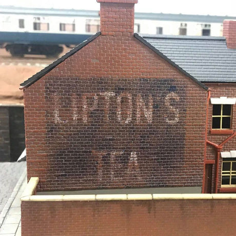 RX005-OO Liptons Tea Ghost Sign Mylar Stencil - OO/4mm/1:76