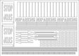 RX006-OO Laser Cut 1950's & 60's White Self-Adhesive Road Markings OO/4mm/1:76