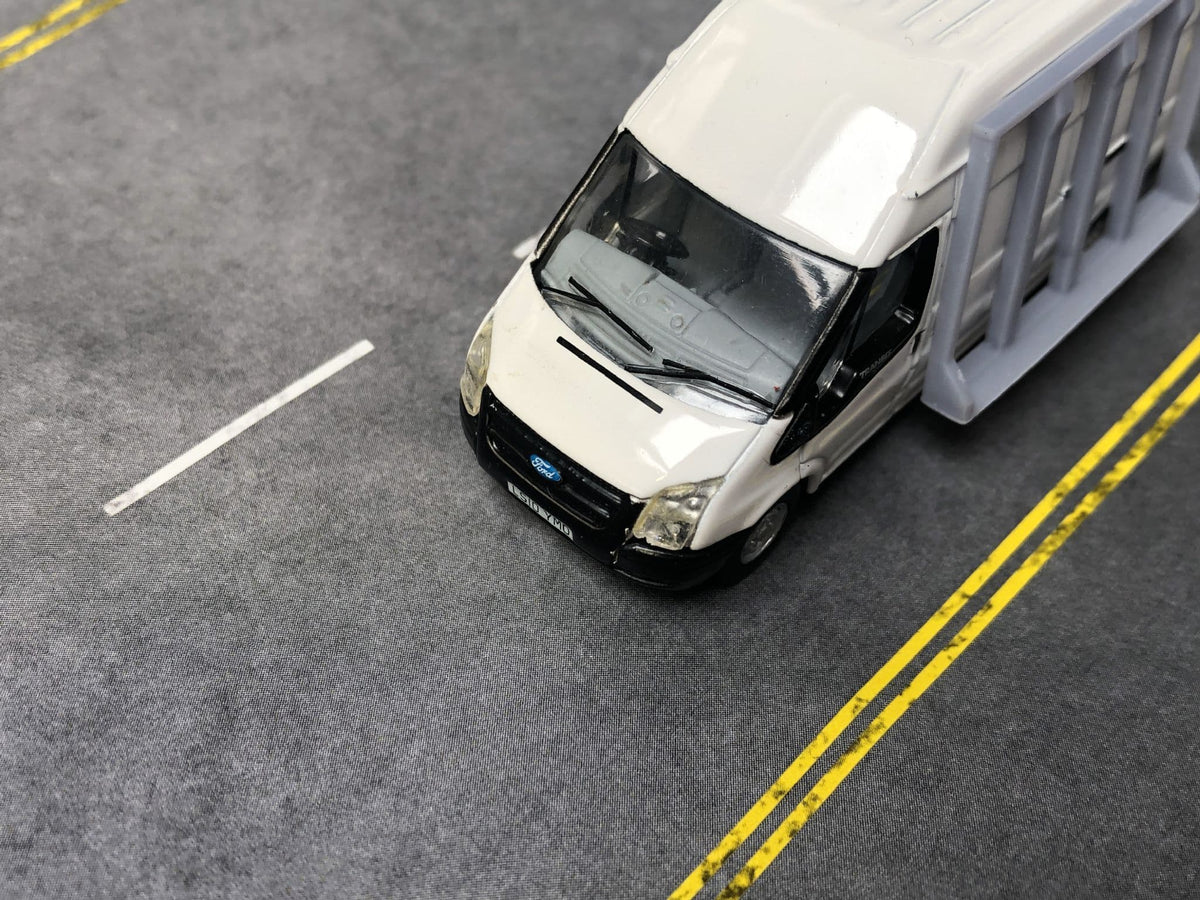 RX014-OO Laser Cut Self-Adhesive All Road Markings (Weathered) - Bumper Pack - OO/4mm/1:76