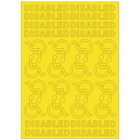 RX015-OO Disabled Self-Adhesive Road Markings - OO/4mm/1:76