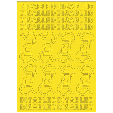 RX015-OO Disabled Self-Adhesive Road Markings - OO/4mm/1:76