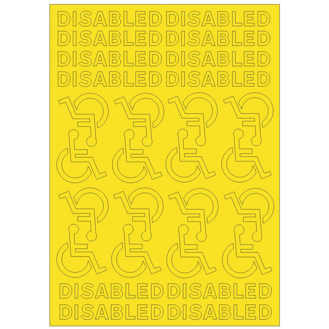 RX015-OO Disabled Self-Adhesive Road Markings - OO/4mm/1:76