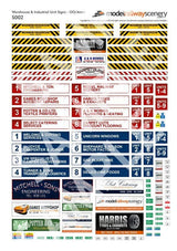 S002-OO Warehouse & Industrial Unit Signs OO/4mm/1:76
