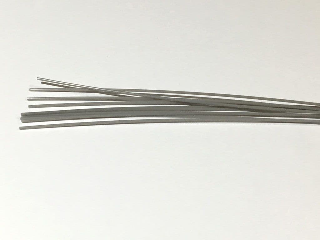 S008-OO Road Sign Posts 1mm Grey Plastic Rod (Pack of 10) OO/4mm/1:76