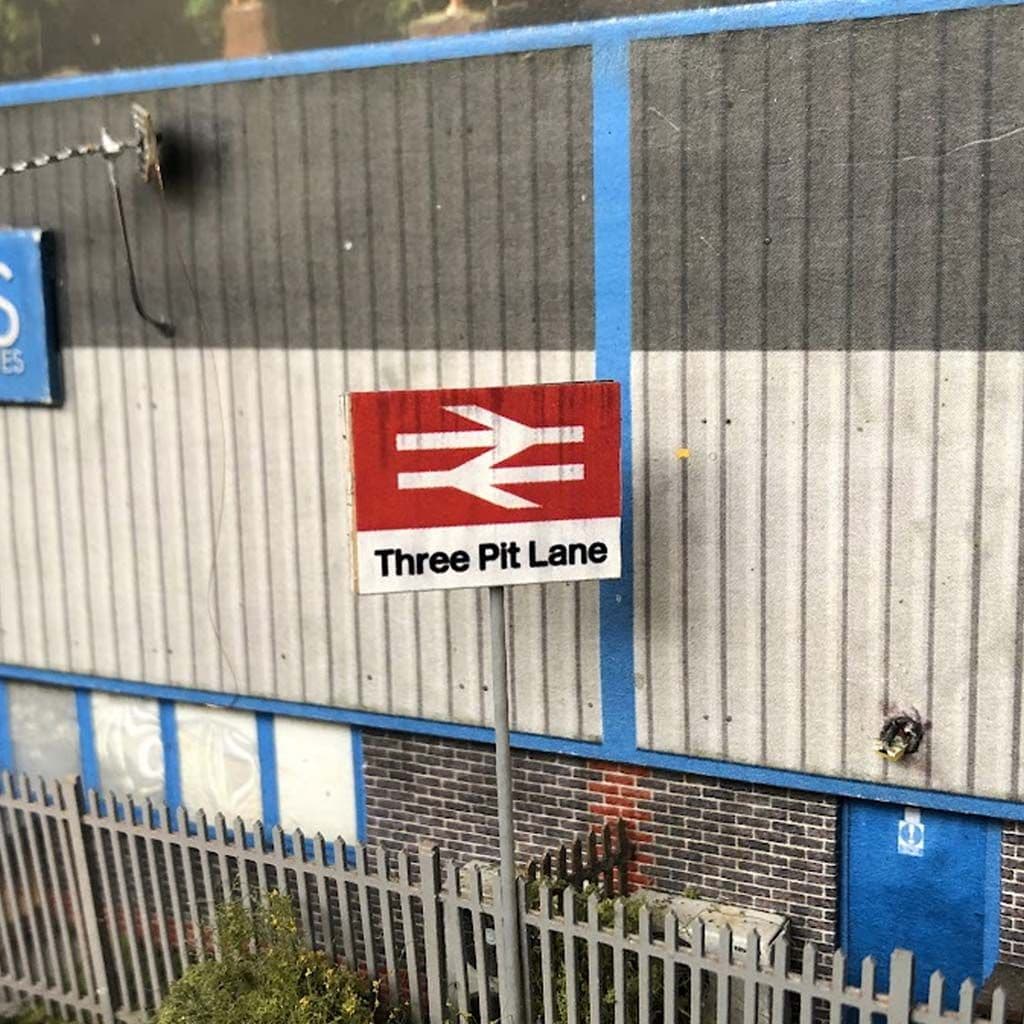 S033-OO Customised Modern British Rail Station Signs - OO/4mm/1:76