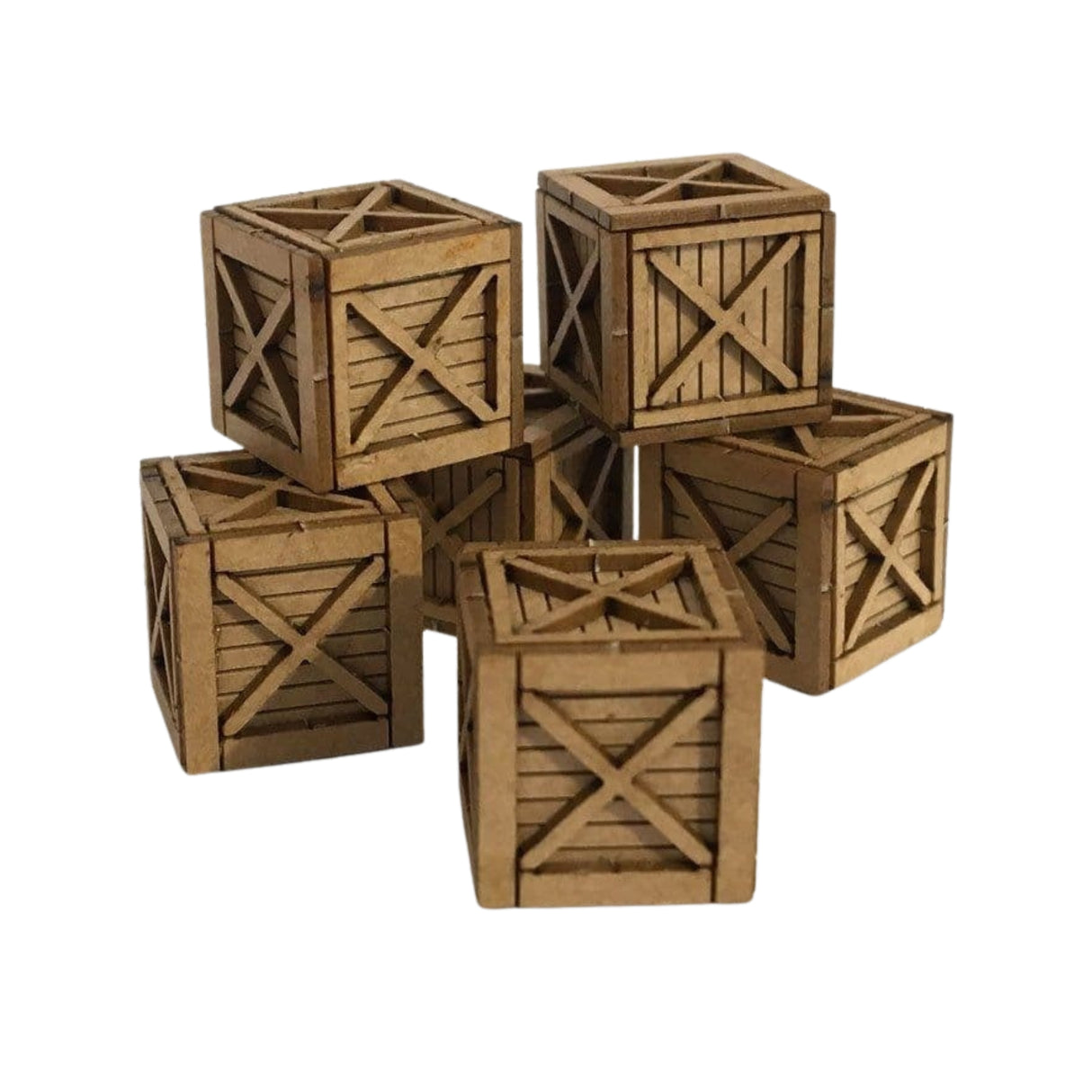 LX112-OO 3ft x 3ft Wooden Shipping Crate (Pack of 6) - OO/4mm/1:76