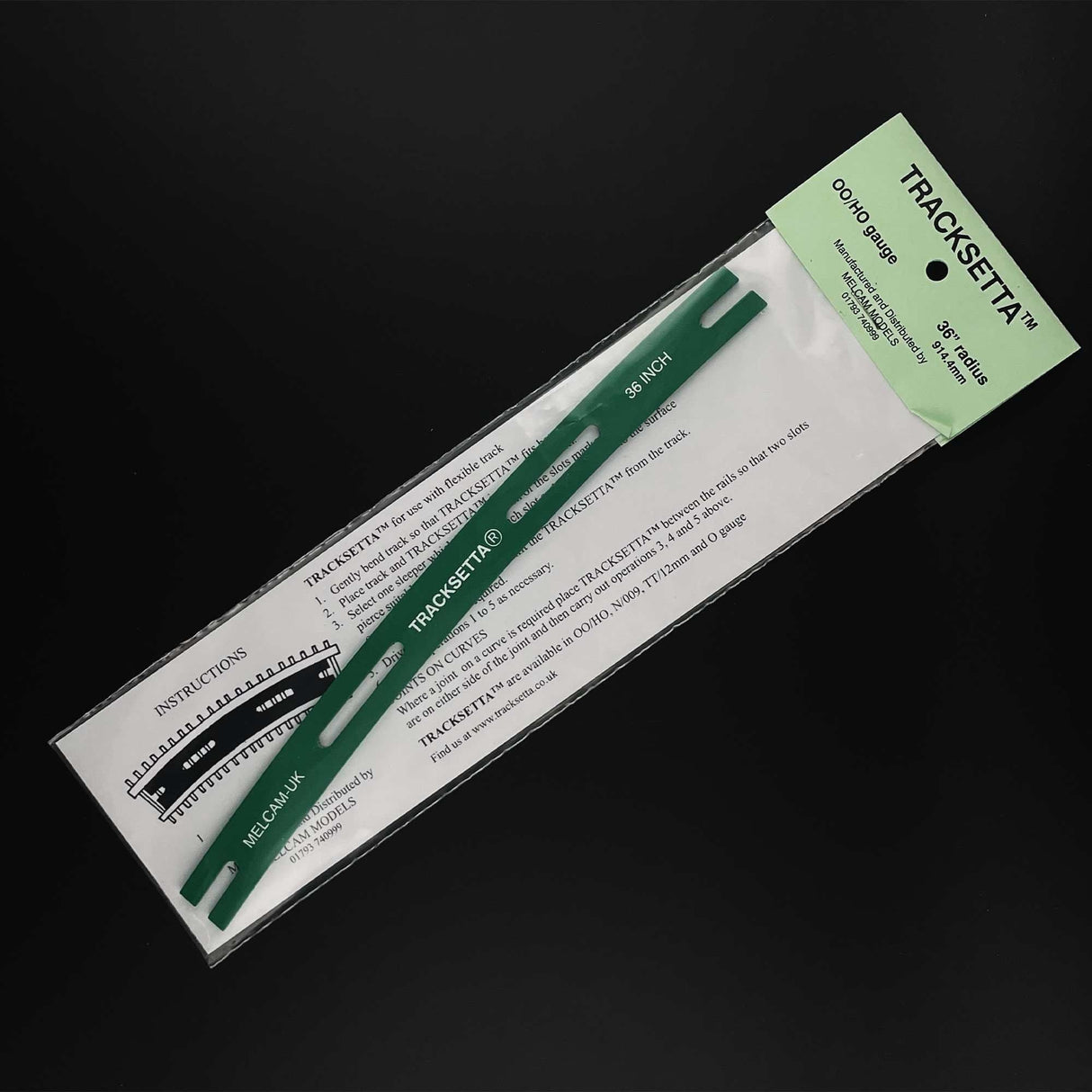 TAOOT36 Tracksetta Curved Track Laying Tool 36/915mm Radius (For OO/HO Track)