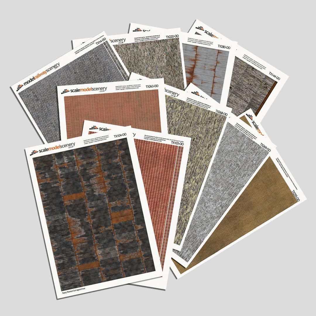 Texture Paper Bestsellers Bundle (Pack of 10) - OO/4mm/1:76