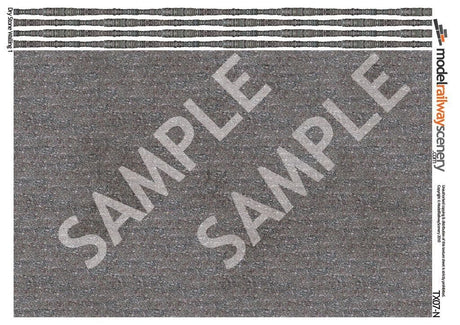 TX007-N Dry Stone Wall Texture Paper (Pack of 5) - N/2mm/1:148
