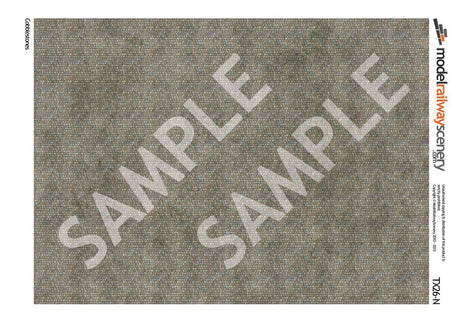 TX026-N Cobblestones Texture Paper (Pack of 5) - N/2mm/1:148