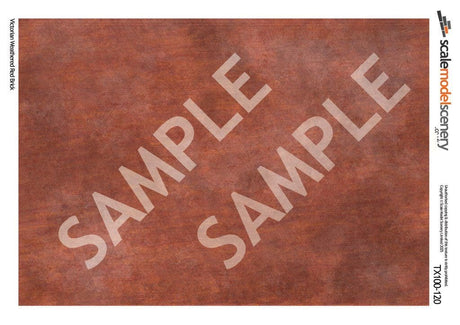 TX100-120 Victorian Weathered Red Brick Texture Paper (Pack of 5) - TT:120